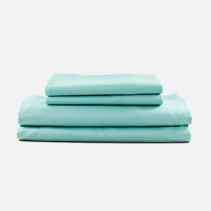 Edle Mako Satin Bettwäsche mint
