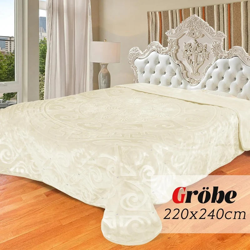 Kuschelige Fleece Wohndecke 200x240cm – Sanfte Plüsch Decke, Weicher Überwurf & Tagesdecke fürs Bett