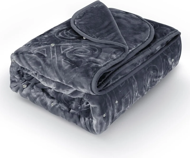 Kuschelige Fleece Wohndecke 200x240cm – Sanfte Plüsch Decke, Weicher Überwurf & Tagesdecke fürs Bett
