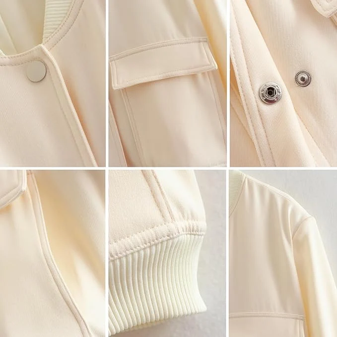 StadtStyle | Damenjacke – Herbst & Winter, Kurz und Geknöpft, Langarm