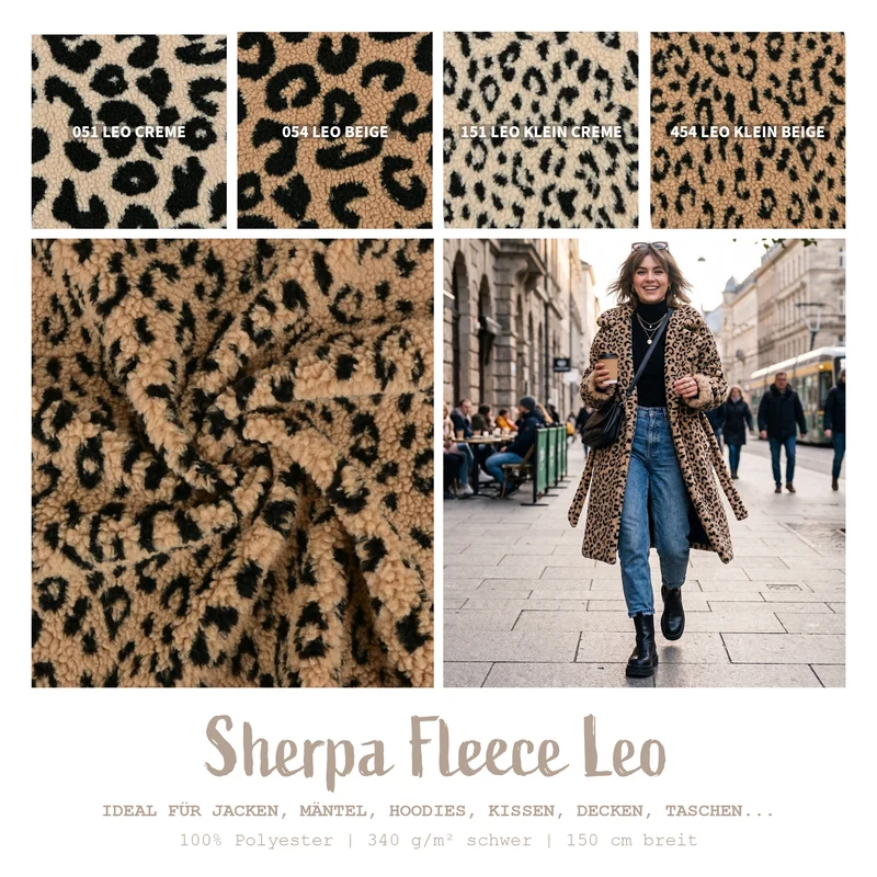 Sherpa Fleece Leo *Ab 50cm