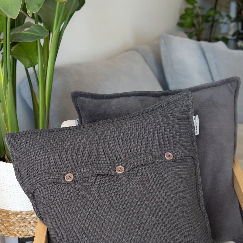 Kuschelkissen mit Baumwollstrick · 50x50 cm