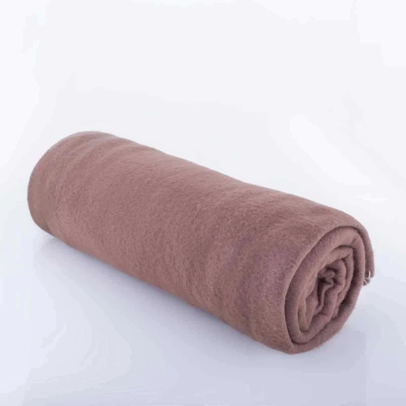 Fleece Kuscheldecke Plaid mit Zierstichnaht 130x170 cm