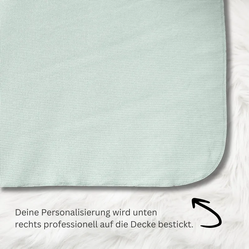 Leichte Baumwolldecke • 150 x 210 cm • Salbei