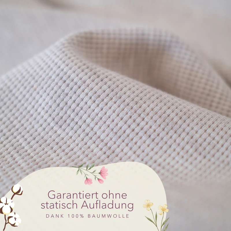 Leichte Baumwolldecke • 150 x 210 cm • Creme • Melange