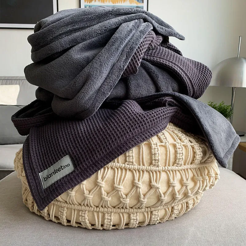Kuscheldecke "Vollkommen" · Vulkangrau