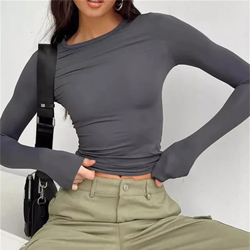 StreetChic | Stylisches Damen Langarm-T-Shirt – für den Herbst