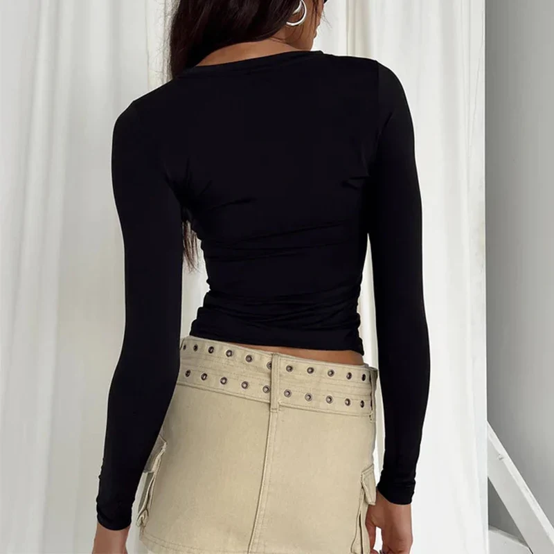 StreetChic | Stylisches Damen Langarm-T-Shirt – für den Herbst