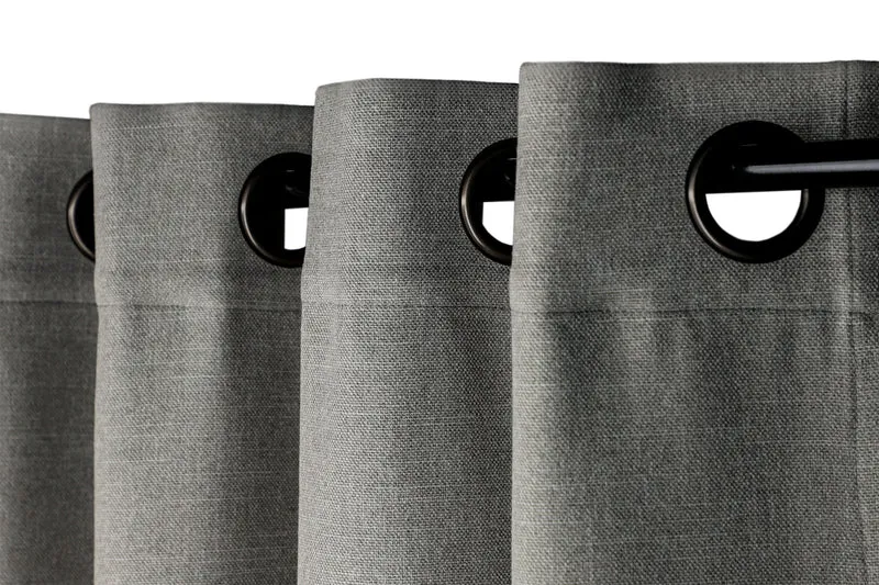 Schöner Wohnen Blickdichter Vorhang in Leinenoptik mit Ösen 140x250cm