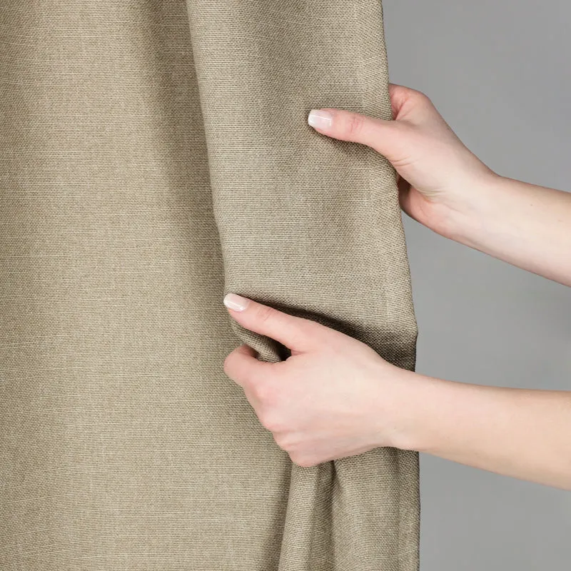 Schöner Wohnen Blickdichter Vorhang in Leinenoptik mit Ösen 140x250cm