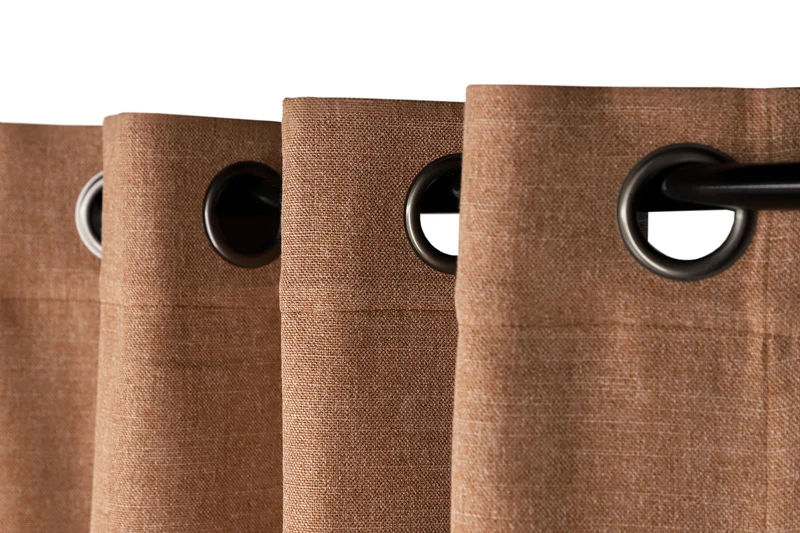 Schöner Wohnen Blickdichter Vorhang in Leinenoptik mit Ösen 140x250cm