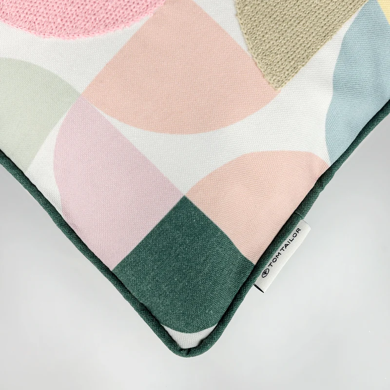 Tom Tailor Zierkissenhülle gewebt – Fröhliche Sommermotive, Streifen & maritime Prints, dekorative Stickereien, pflegeleichter Materialmix
