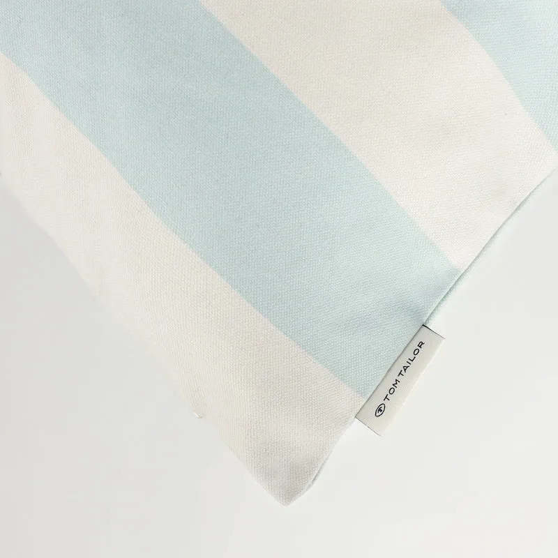 Tom Tailor Zierkissenhülle gewebt – Fröhliche Sommermotive, Streifen & maritime Prints, dekorative Stickereien, pflegeleichter Materialmix