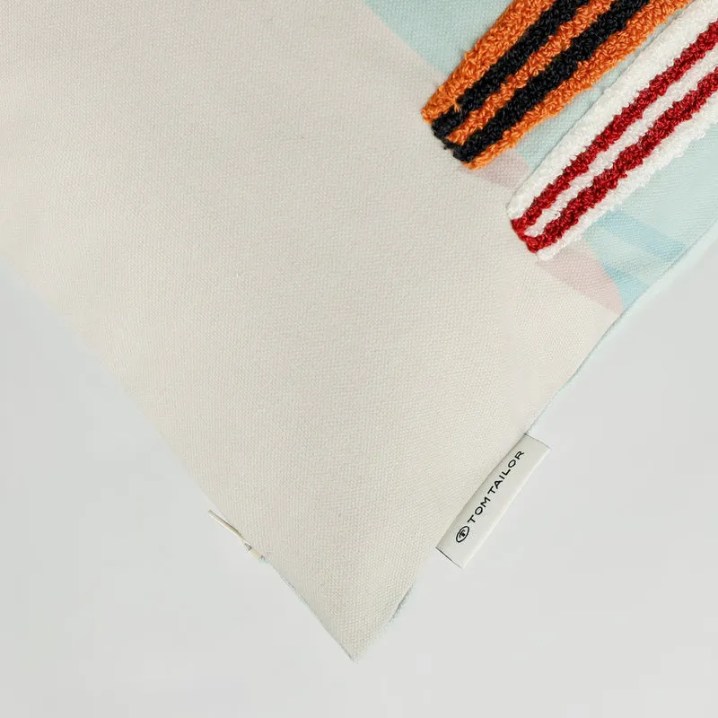 Tom Tailor Zierkissenhülle gewebt – Fröhliche Sommermotive, Streifen & maritime Prints, dekorative Stickereien, pflegeleichter Materialmix
