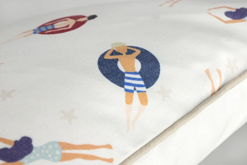 Tom Tailor Zierkissenhülle gewebt – Fröhliche Sommermotive, Streifen & maritime Prints, dekorative Stickereien, pflegeleichter Materialmix