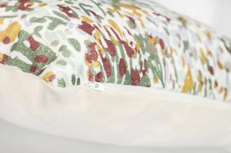 Schöner Wohnen Zierkissenhüllen – Hochwertige Wohnkissen mit Streifen, Stickerei & floralem Design – Naturmaterialien