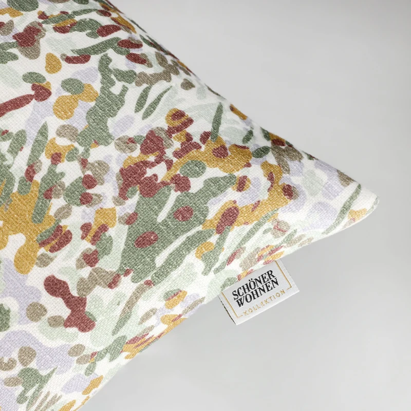 Schöner Wohnen Zierkissenhüllen – Hochwertige Wohnkissen mit Streifen, Stickerei & floralem Design – Naturmaterialien