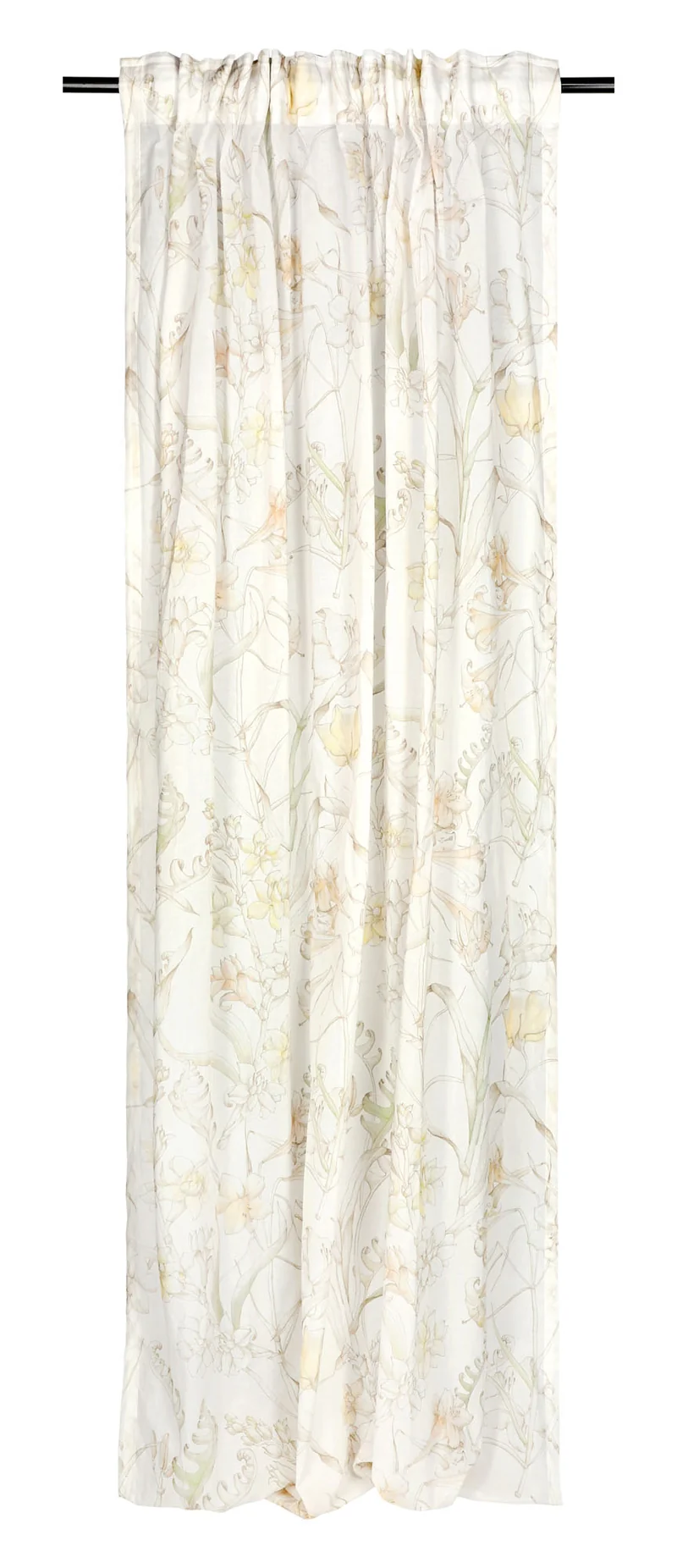 Schöner Wohnen Transparenter Fertigschal mit verdecktem Schlaufenband – 130x250 cm & 135x250 cm