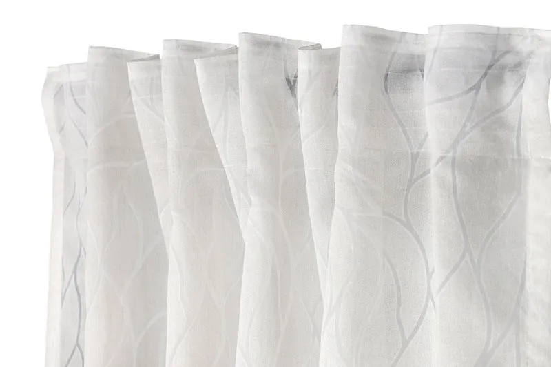 Schöner Wohnen Transparenter Fertigschal mit verdecktem Schlaufenband – 130x250 cm & 135x250 cm