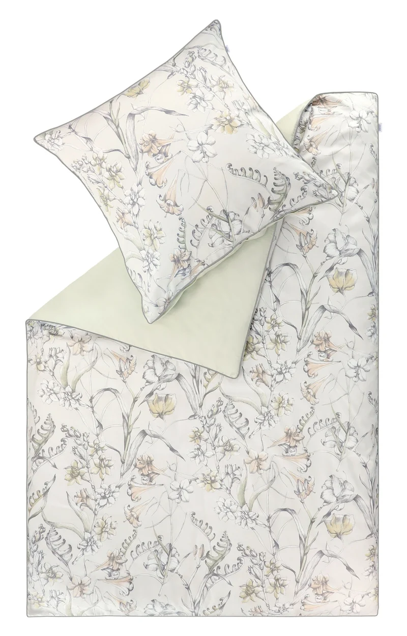 Schöner Wohnen Satin Bettwäsche aus 100% nachhaltiger Baumwolle – mit floralen & grafischen Designs