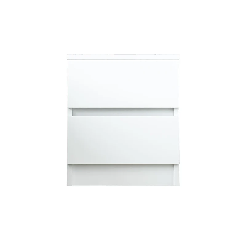 Roomart Nachttisch - Nachtkästchen KOMO, 40 cm, mit 2 Schubladen, in Weiß