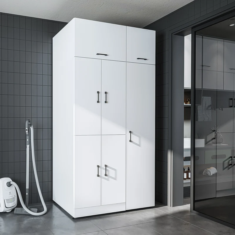 Roomart Waschmaschinenschrank DORA-II, 115 cm, für Waschmaschine und Trockner, in 5 Farben