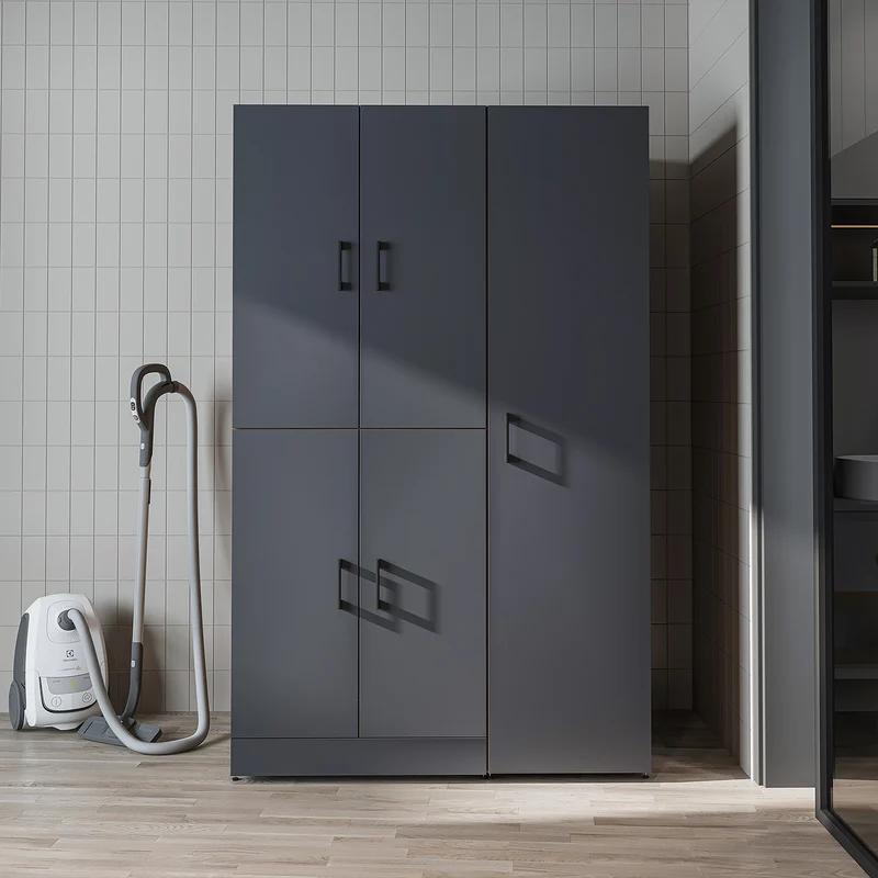 Roomart Waschmaschinenschrank DORA-II, 115 cm, für Waschmaschine und Trockner, in 5 Farben