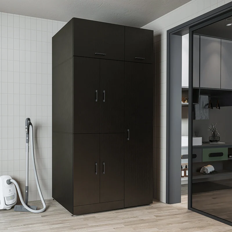 Roomart Waschmaschinenschrank DORA-II, 115 cm, für Waschmaschine und Trockner, in 5 Farben