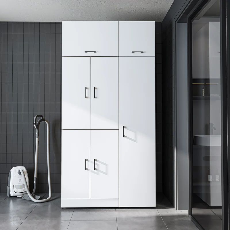 Roomart Waschmaschinenschrank DORA-II, 115 cm, für Waschmaschine und Trockner, in 5 Farben