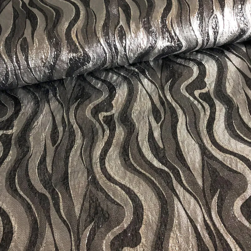 Brokatstoff Glitzerwellen *Ab 50 cm