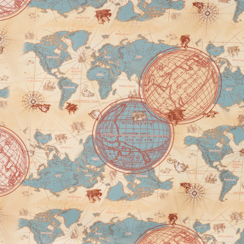 Halbanama Weltkarte vintage * Ab 50 cm