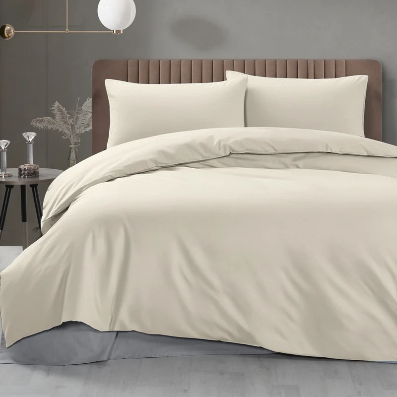 DecoHomeTextil Bettwäsche Set Bettgarnitur mit Reißverschluss Polycotton Uni