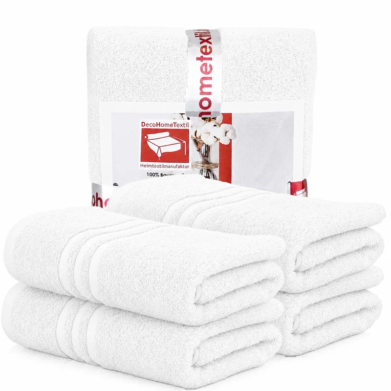 DecoHomeTextil Handtuch-Set aus 100% Baumwolle, kuschelweich