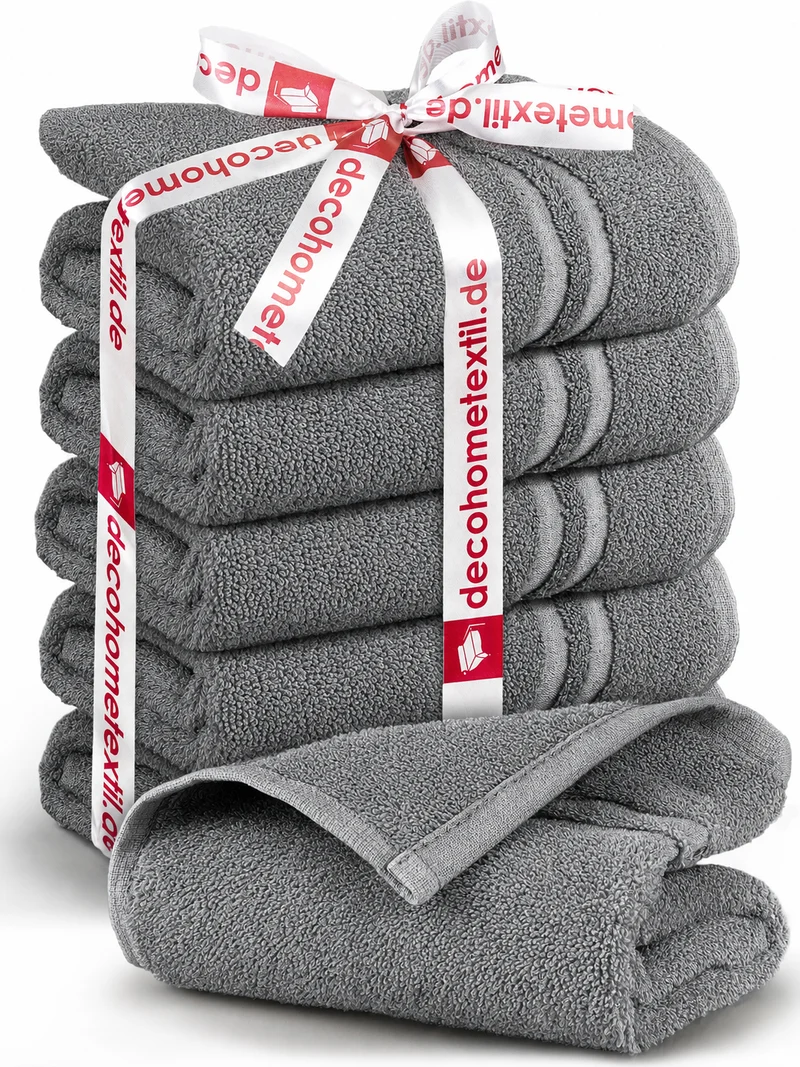 DecoHomeTextil Handtuch-Set aus 100% Baumwolle, kuschelweich