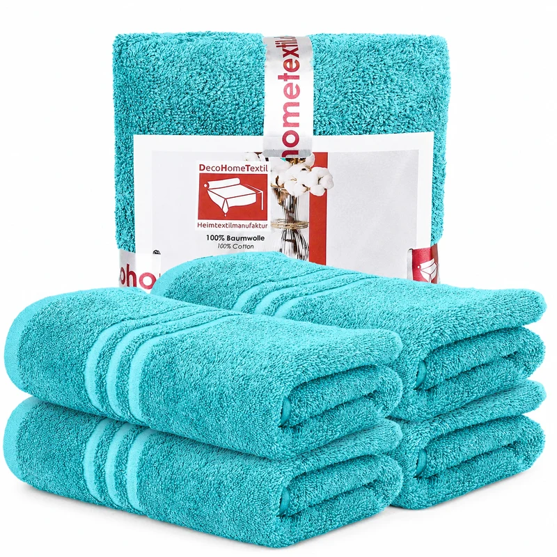 DecoHomeTextil Handtuch-Set aus 100% Baumwolle, kuschelweich