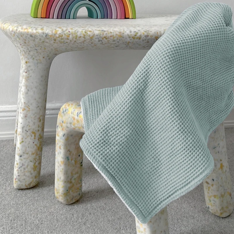 Babydecke mit Namen - 70 x 100 cm • Mint