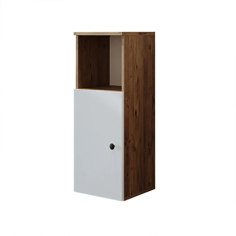 Roomart 4-teiliges Badmöbel-Set LOTUS, 65 cm, mit rundem Aufsatzbecken und Hochschrank, in 3 Farben