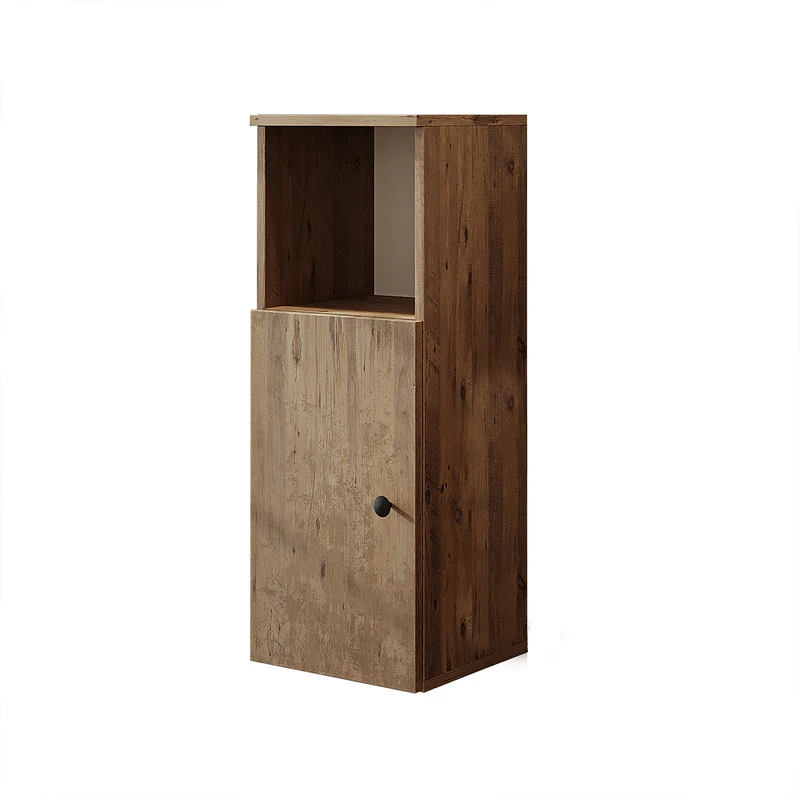 Roomart Badmöbel Set LOTUS 95 cm – 4-teiliges Badezimmermöbel mit Keramik-Waschbecken, Spiegelschrank & Hochschrank – Modernes Design