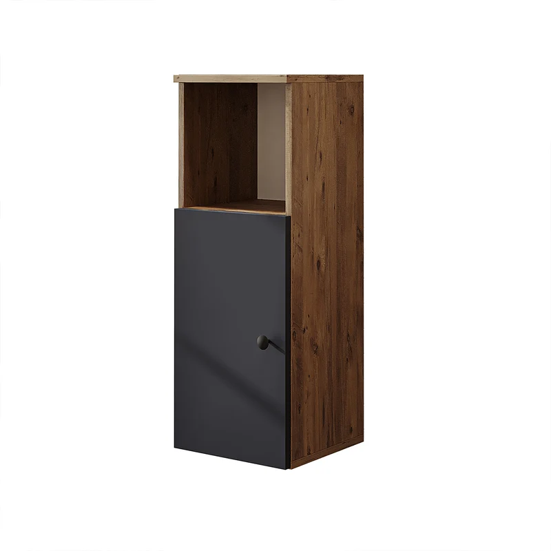 Roomart Badmöbel Set LOTUS 95 cm – 4-teiliges Badezimmermöbel mit Keramik-Waschbecken, Spiegelschrank & Hochschrank – Modernes Design