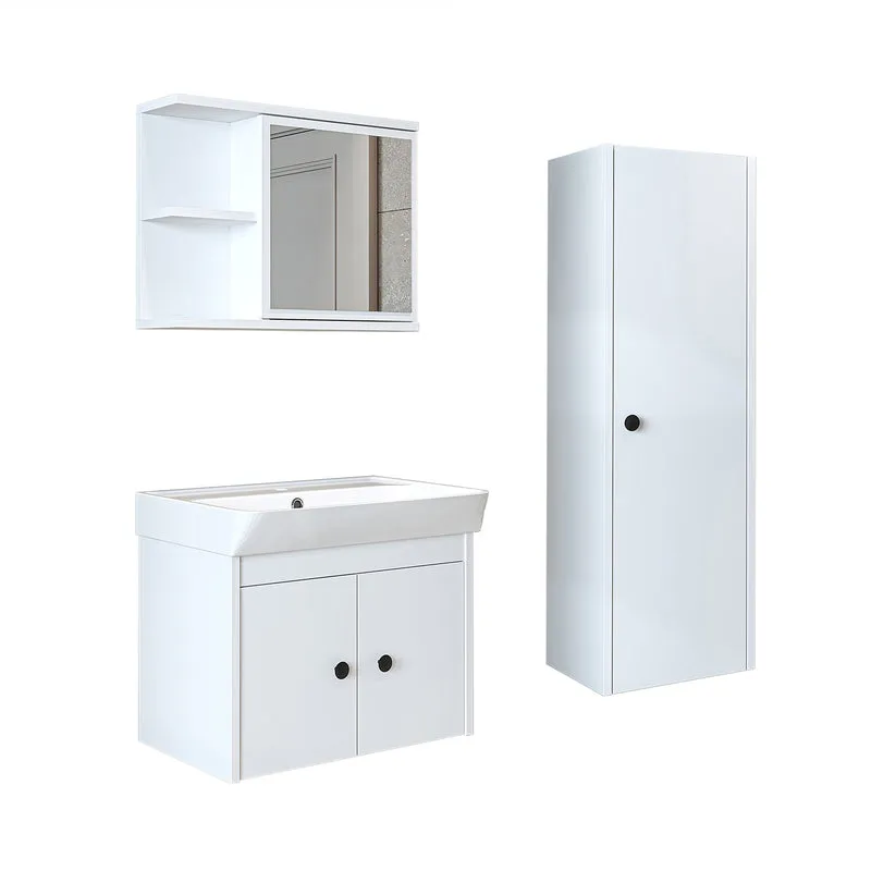 Roomart 4-teiliges Badmöbel-Set ADA, 60 cm, mit Waschbecken und Hochschrank, in 5 Farben