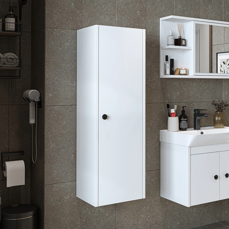 Roomart 4-teiliges Badmöbel-Set ADA, 60 cm, mit Waschbecken und Hochschrank, in 5 Farben