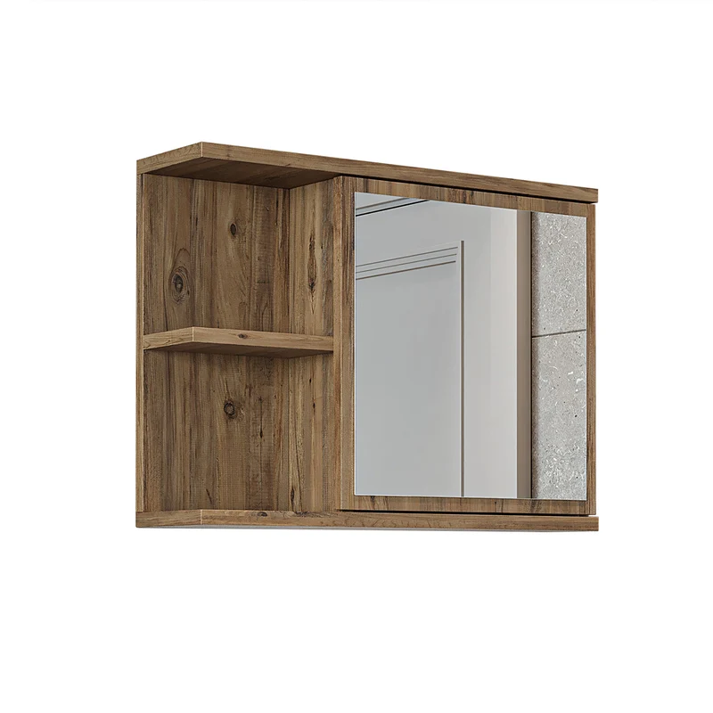 Roomart 4-teiliges Badmöbel-Set ADA, 60 cm, mit Waschbecken und Hochschrank, in 5 Farben