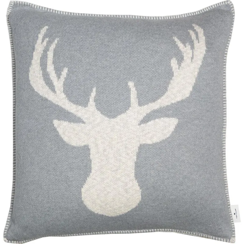 Kissenhülle Knitted Reindeer Head • weihnachtlicher Rentierkopf • 100% Baumwolle • 45 x 45 cm