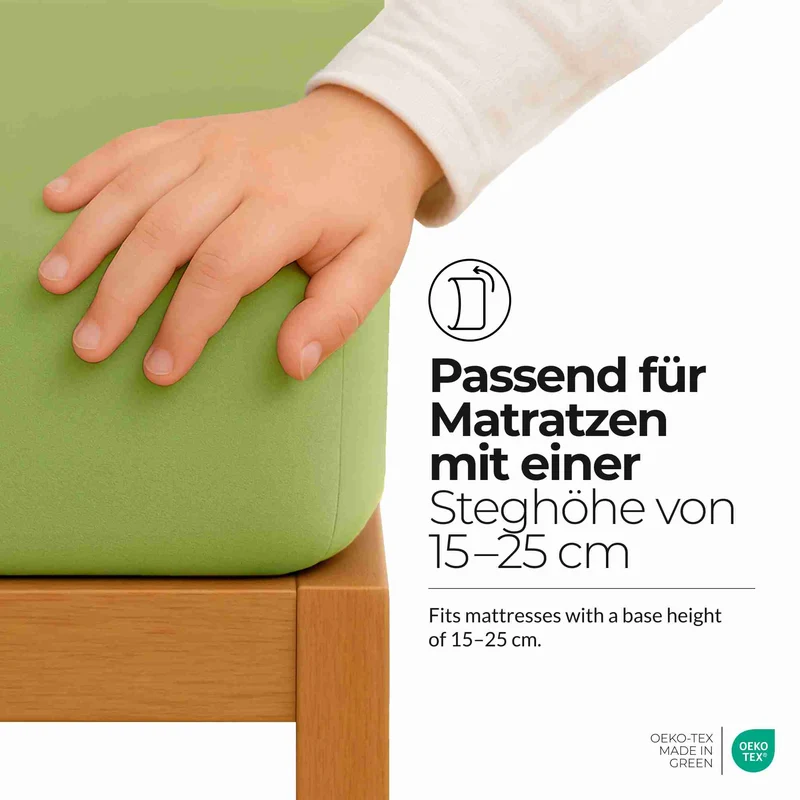 2x etérea Comfort Jersey Spannbettlaken - Größen Exakt