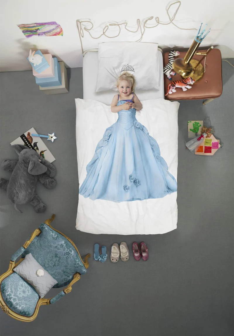 Snurk Kinder Baumwolle Bettwäsche Prinzessin