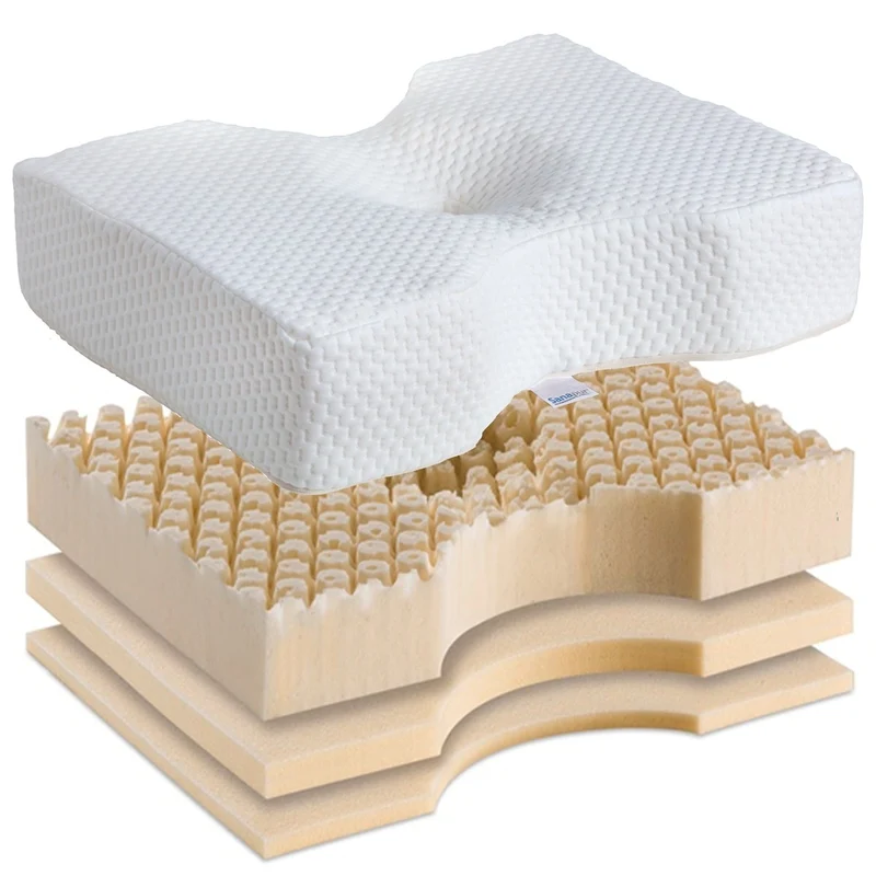 Sanapur Original Kissen 4.0 - Ergonomisches Nackenstützkissen für Seiten- & Rückenschläfer
