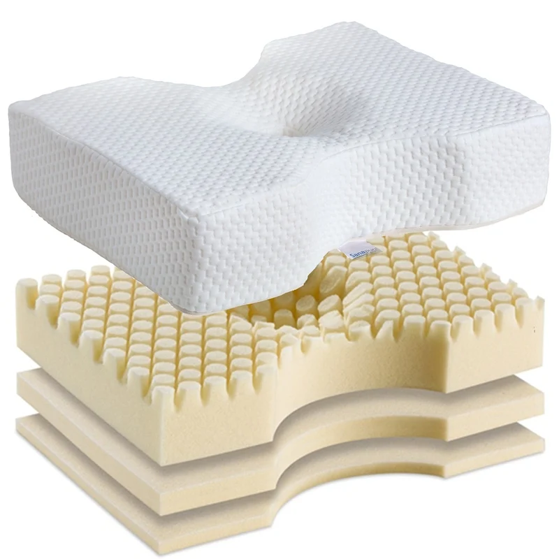 Sanapur Original Kissen 4.0 - Ergonomisches Nackenstützkissen für Seiten- & Rückenschläfer