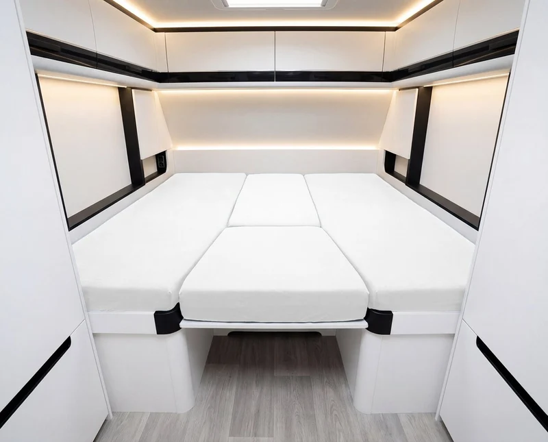 4-teiliges Spannbettlaken Set Wohnmobil und Wohnwagen