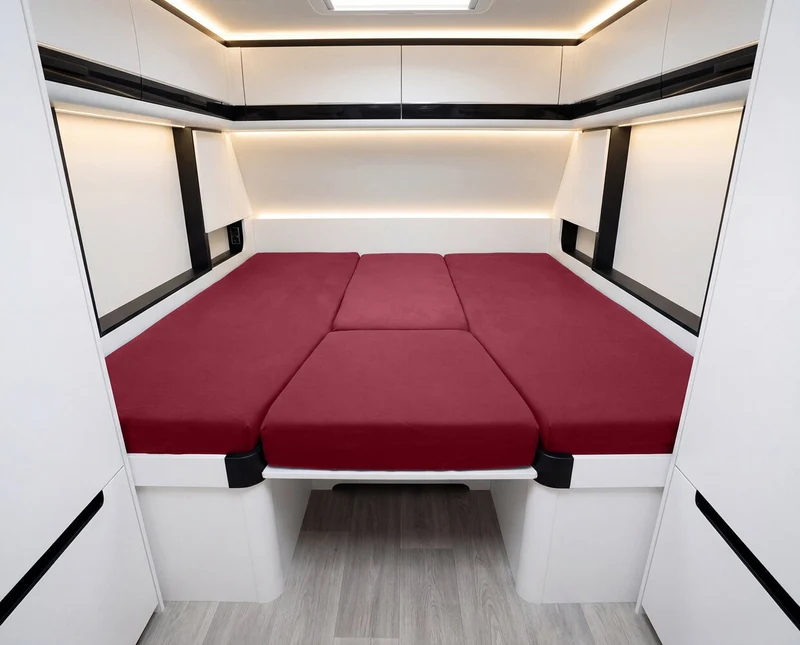 4-teiliges Spannbettlaken Set Wohnmobil und Wohnwagen