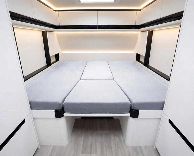 4-teiliges Spannbettlaken Set Wohnmobil und Wohnwagen